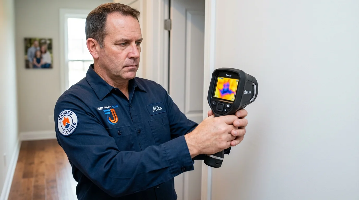 Thermal imaging leak detection by Johns Plumbing LLC in Highlands